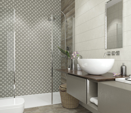 Керамогранит 592180 Laurent серый 18.6x18.6 Creto