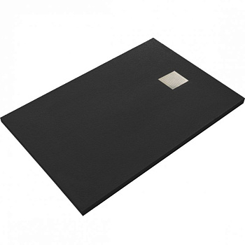 Поддон для душа из искусственного камня VST-2SR8010B, 1000*800*35, черный матовый Поддон для душа из искусственного камня VST-2SR8010B, 1000*800*35, черный матовый