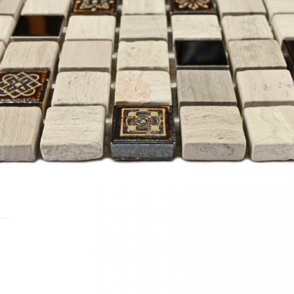 Мозаика натуральный камень Milan-2 (чип 7*20*20) 30,5*30,5 (13шт/1,21м2), м2 Мозаика натуральный камень Milan-2 (чип 7*20*20) 30,5*30,5 (13шт/1,21м2), м2