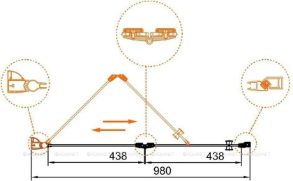 ELENA-W-BS-12-100-C-Cr Душевая дверь