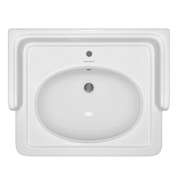 Раковина POMPEI подвесная/мебельная 60, белая глянцевая