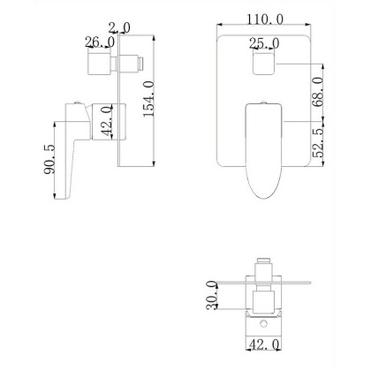 Смеситель для душа скрытого монтажа OMNIRES SIENA SN7335CR (хром) Смеситель для душа скрытого монтажа OMNIRES SIENA SN7335CR (хром)