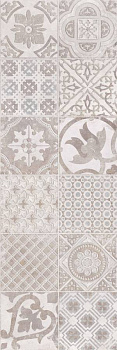 Вставка Porto Vetro Grey W\DEC M 25x75 NR Glossy 1 Вставка Porto Vetro Grey W\DEC M 25x75 NR Glossy 1