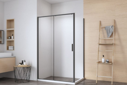 Душевой уголок Aquanet Pleasure Evo 100x80 AE65-100x80-BT профиль черный, прозрачное стекло Душевой уголок Aquanet Pleasure Evo 100x80 AE65-100x80-BT профиль черный, прозрачное стекло
