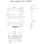 Полотенцесушитель Идеал комби эл ТЭН 3 П 80*60 (ЛЦ17)