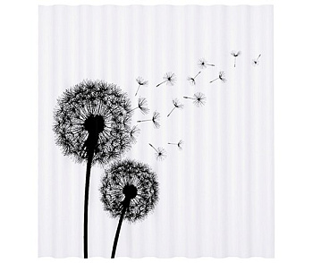 Шторка для ванной Elbe, 180х200 см, белая, SC-72101