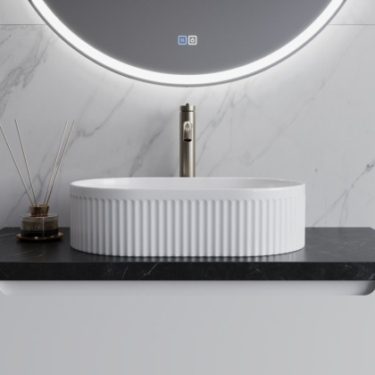 Раковина керамическая накладная, овальная BB1497, 500x320x120