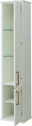 Пенал Aquanet Бостон 36 L белый матовый (ручки золото) Пенал Aquanet Бостон 36 L белый матовый (ручки золото)