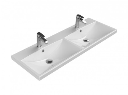 Тумба с раковиной на две чаши четырьмя ящиками подвесная BelBagno MARINO-CER 120 Bianco Lucido , раковина белая Тумба с раковиной на две чаши четырьмя ящиками подвесная BelBagno MARINO-CER 120 Bianco Lucido , раковина белая
