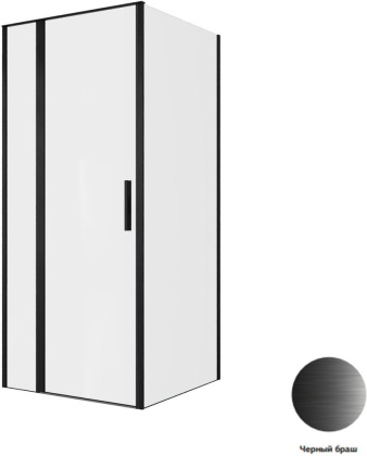 Душевой уголок Allen Brau Priority 90x90 3.31027.BBA + 3.31045.BBA черный браш Душевой уголок Allen Brau Priority 90x90 3.31027.BBA + 3.31045.BBA черный браш