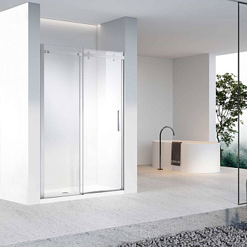 Душевая дверь Como-N VDS-4CN140CL, 1400, хром, стекло прозрачное