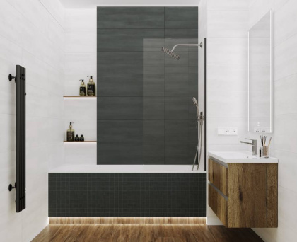 Кромат графит Мозаика ММ13156 30х30 матовая