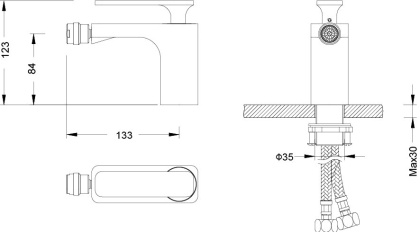 Смеситель Timo Torne 4362/03F для биде