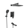 Душевая система встраиваемая Rose R2835H, черный