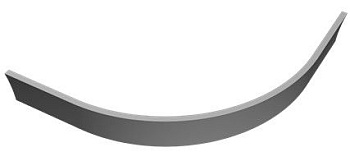 Экран для поддона "Омега" 1000х1000 стеклопластиковый