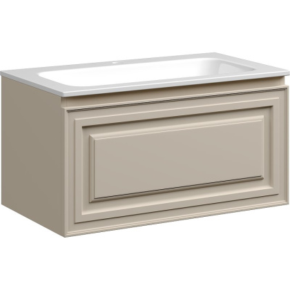 Тумба подвесная SANCOS Very 790х445х406, c одним  ящиком оснащенным доводчиками, Beige Soft , арт.VR80CE Тумба подвесная SANCOS Very 790х445х406, c одним  ящиком оснащенным доводчиками, Beige Soft , арт.VR80CE