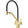 Смеситель для кухни SANCOS Loro c возможностью подключения фильтра для воды, цвет брашированное золото, арт. SC4007BG