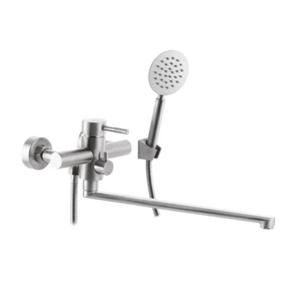 Смеситель д/ванны с длинным изливом нерж.сталь BALEAR, арт. 13221BL