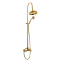 LORD-CD-03/24-M Душевая колонна со смесителем, верхним и ручным душем, Золото, ручка ручного душа Золото