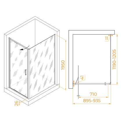 Душевой уголок  90*120*195 RGW SV-145B (SV-05B + Z-050-2B) Прямоуг./Чёрный/Прозрачное/8 мм (Easy) Душевой уголок  90*120*195 RGW SV-145B (SV-05B + Z-050-2B) Прямоуг./Чёрный/Прозрачное/8 мм (Easy)