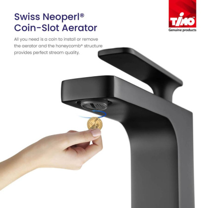 Смеситель Timo Torne 4360/03G для раковины с гигиеническим душем черный