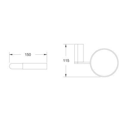 Ершик для унитаза, RG1700 Rose, Хром
