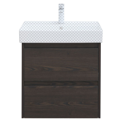 Тумба под раковину Aquanet Nova Lite 60 дуб черный (2 ящика)