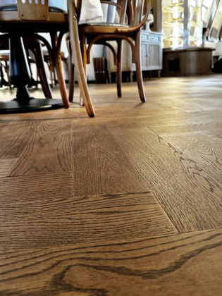 Кварцевый паркет Quartz Parquet Английская Ёлка Дуб Рустикальный, 33-410, 5/0,6 мм 