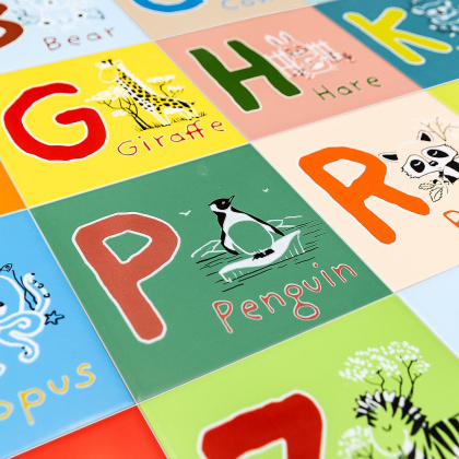 Декор OS\A239\5185 Зоопарк D голубой (20см*20см*6,9мм) (10шт/0,4м2) , шт