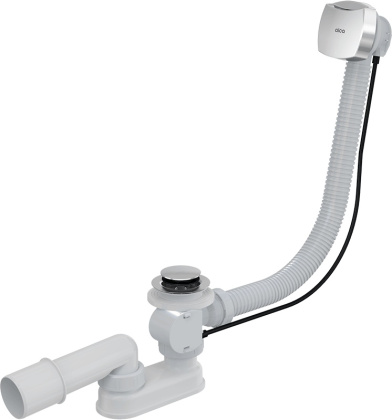 Сифон для ванны автомат комплект, хром