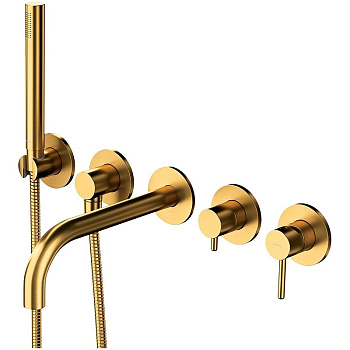 Смеситель для ванны скрытого монтажа OMNIRES Y Y1237_1GLB (брашированное золото) Смеситель для ванны скрытого монтажа OMNIRES Y Y1237_1GLB (брашированное золото)