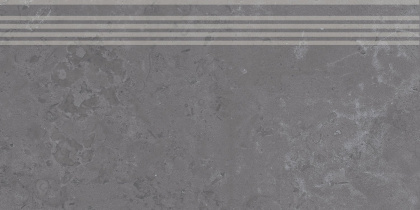 Ступень Про Лаймстоун серый темный натуральный обрезной 30x60x0,9