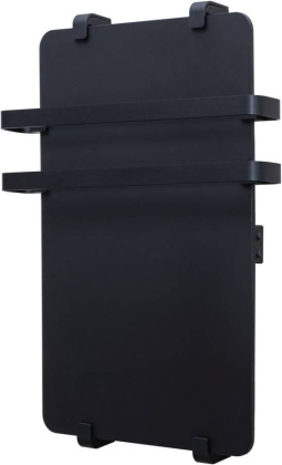 Полотенцесушитель электрический Allen Brau Infinity 100x44 с рейлингом 2.0 и креплением, черный матовый