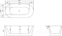 Акриловая ванна BELBAGNO BB405-1500-800