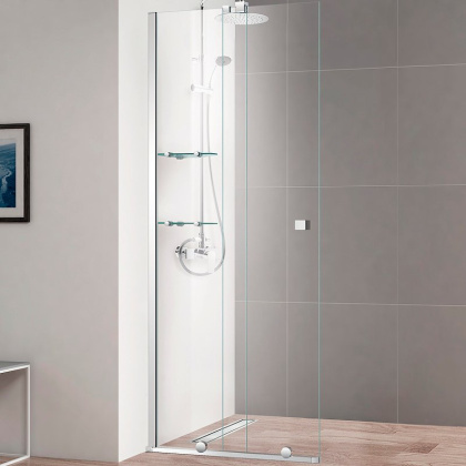 STREAM-BF-1-90-C-Cr Душевая перегородка раздвижная