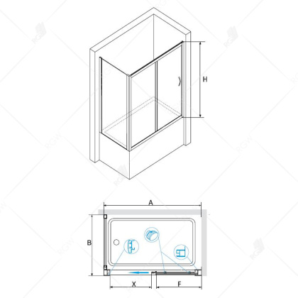 Шторка на ванну RGW SC-92, 01119288-11, 180 x 80 x 150 см стекло прозрачное, хром
