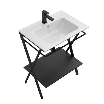 Металлическая структура PIANO Next напольная 65, черная матовая PIA.N.65\BLK