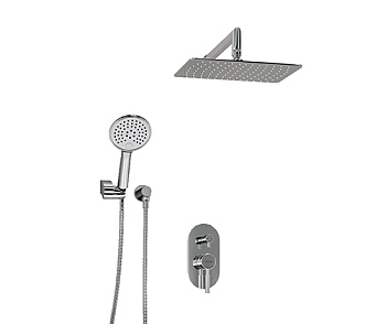 A16169 Встраиваемый комплект для душа с верхней душевой насадкой и лейкой Wasserkraft