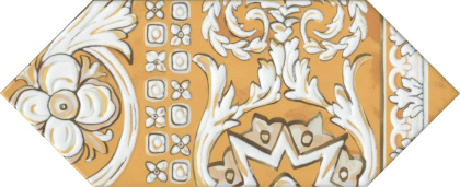 Декор HGD\B513\35000 Portugal желтый/оранжевй/белый (34см*14см*6,9мм) (10шт/0,374м2) глянец, шт