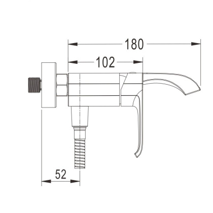 Смеситель для ванны, латунь R1702 Смеситель для ванны, латунь R1702