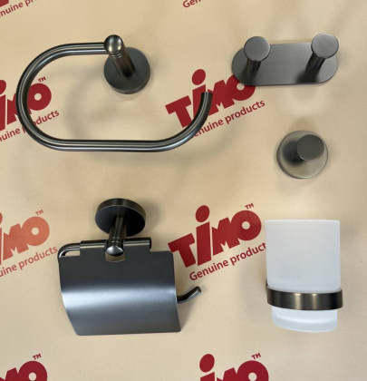 Бумагодержатель Timo Saona 13042/18 черное золото