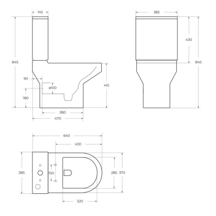 Бачок BelBagno NORMA BB339T