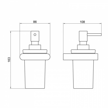 Дозатор Timo Luiro 18439/03 черный