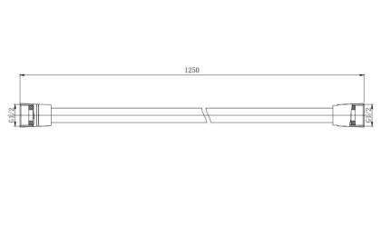 Шланг для душа 125см AQUATEK, матовый черный AQ2110MB 