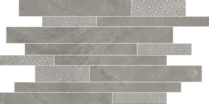 Декор SBM010\SG4584 Ламелла серый мозаичный 25*50.2*9.5 (уп\10шт), шт