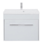 Тумба под раковину Aquanet Августа 75 белый (ручки хром)