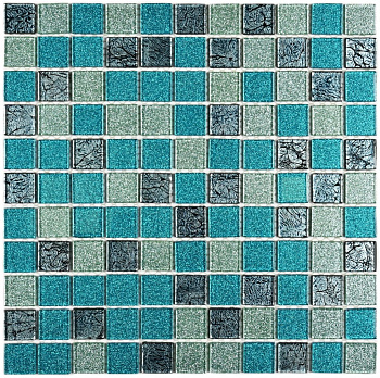 Мозаика стеклянная Breeze (чип 4*25*25) 300*300(22шт-1.98м2), м2
