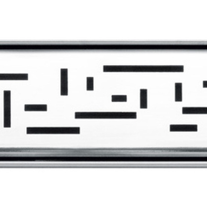 Декоративная решетка TECEdrainline "lines", нержавеющая сталь, глянец  для душевого канала, прямая 1000