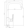 Смеситель Rossinka RS46-23 для кухни с поворотным изливом Смеситель Rossinka RS46-23 для кухни с поворотным изливом