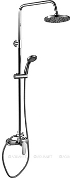 Смеситель Rossinka S35-45 для душа с регулируемой высотой штанги и лейкой "Тропический дождь"